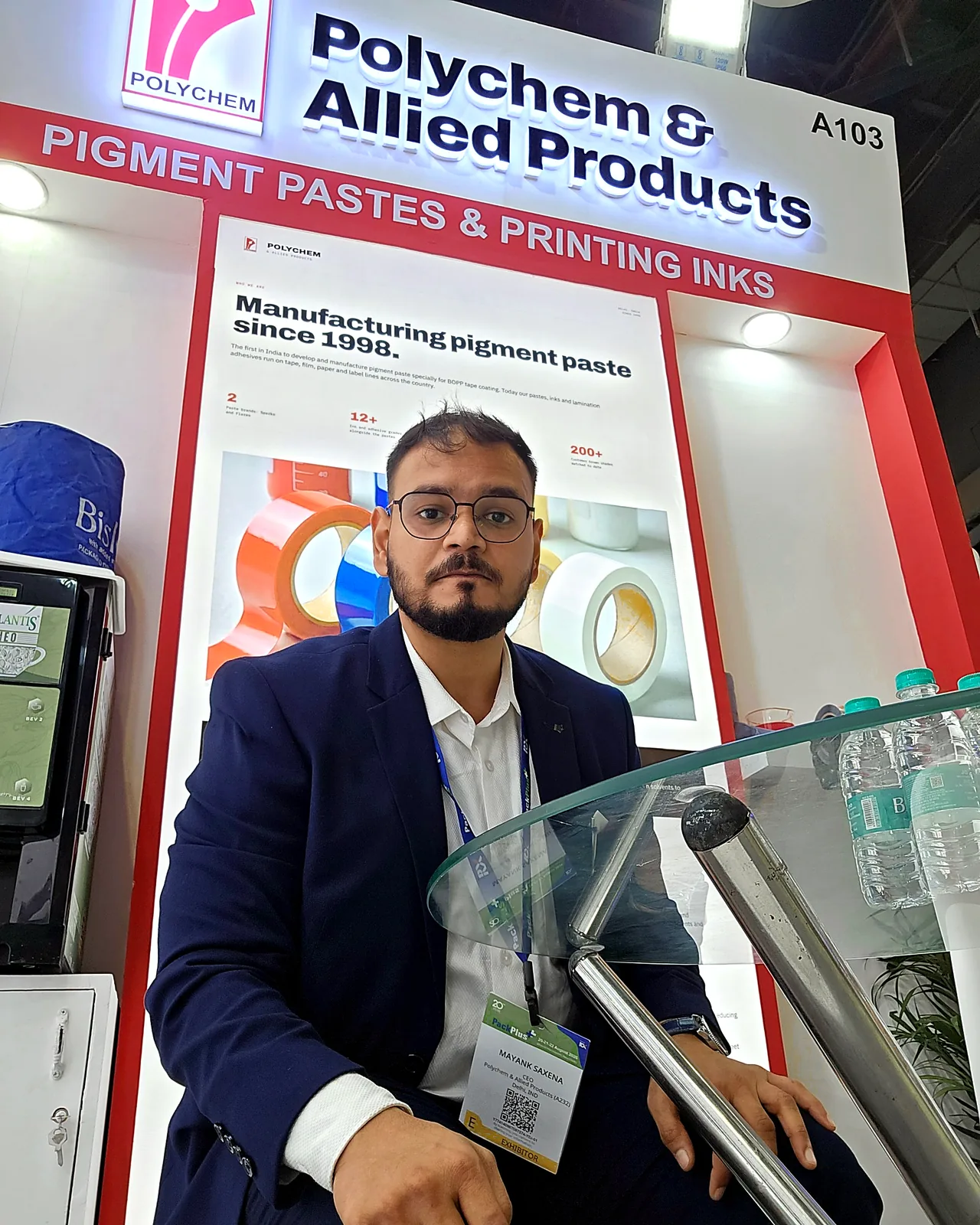 Mayank Saxena, CEO of Polychem & Allied Products, at PackPlus 2026